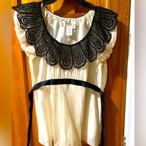 Max studio off white blouse